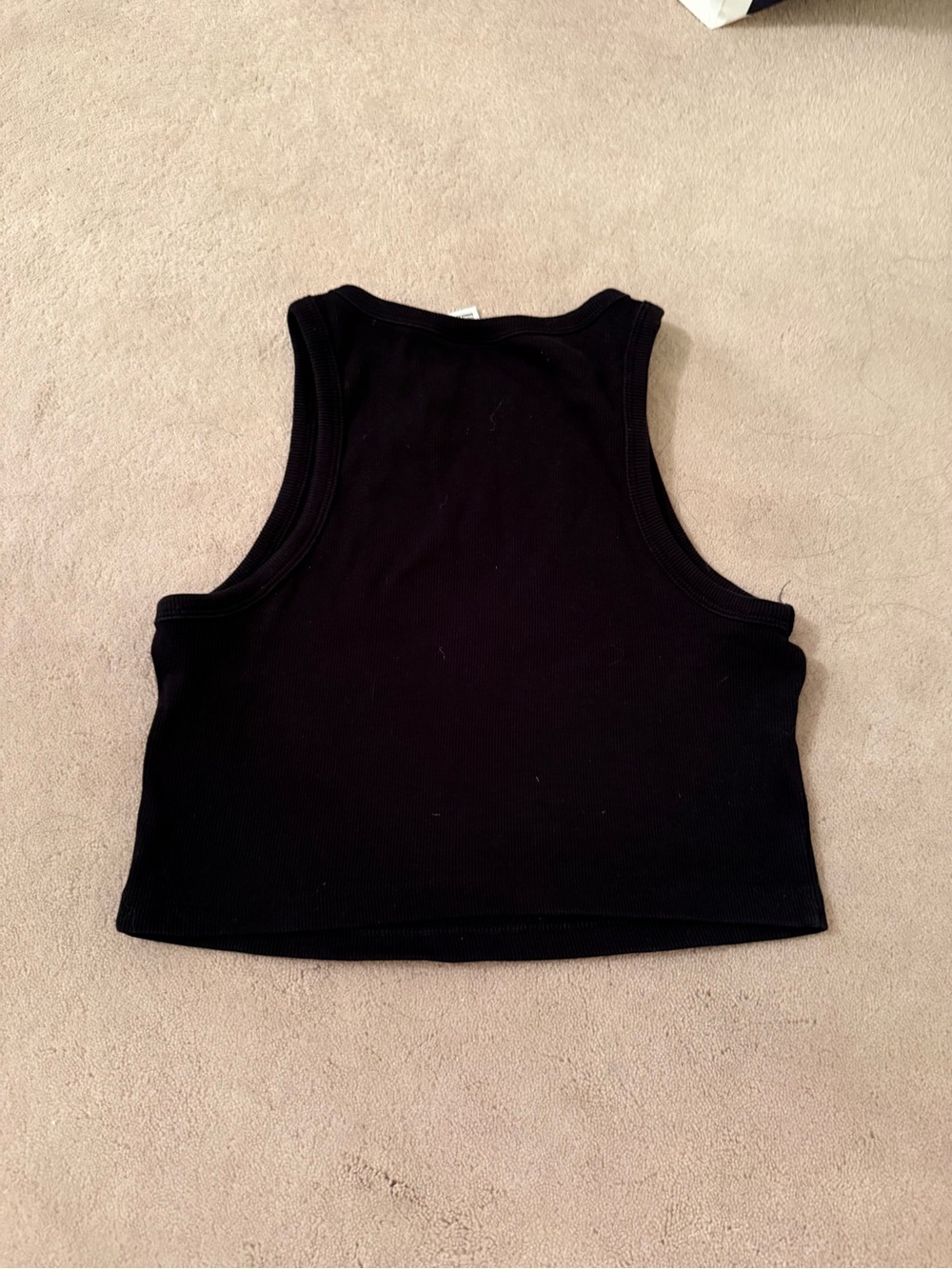 H&M Black Ribbed Cropped Tank Top 🖤 - Picture 8 of 8